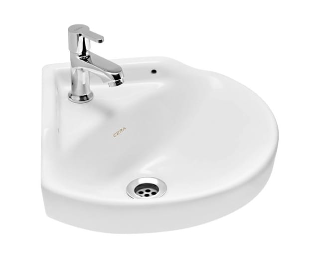 Cera Corner Wall Hung Wash Basin Without Pedestal (S2040161)